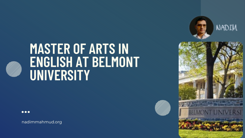 Master of Arts in English at Belmont University